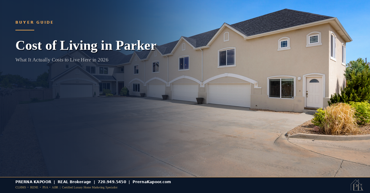 Cost of Living in Parker, Colorado (2026): What It Actually Costs to Live Here