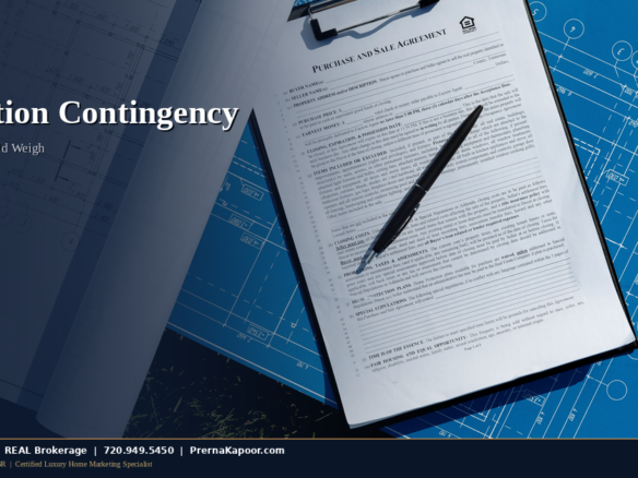 Buyer reviewing home inspection paperwork representing the Colorado inspection contingency decision