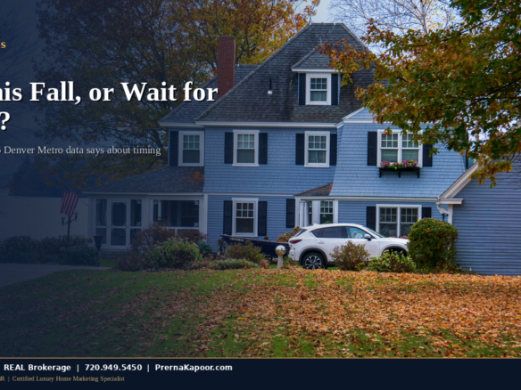 Autumn trees in front of a Colorado home representing the fall listing window for Denver Metro sellers in 2026