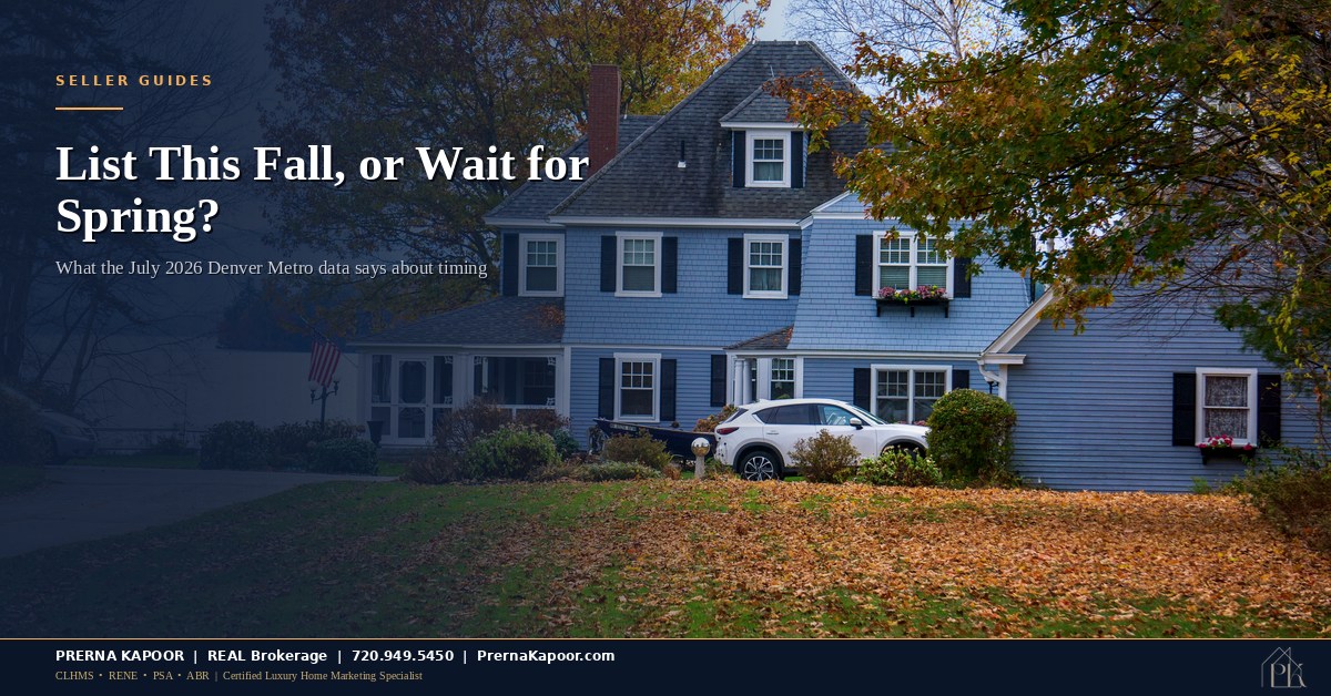 Should You List Your Colorado Home This Fall or Wait Until Spring? Here’s What the Data Says