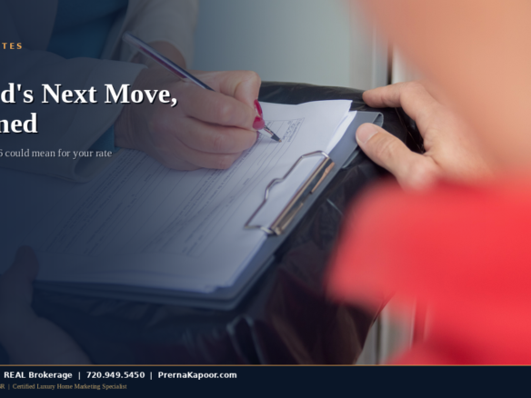 Chart and calculator representing Colorado mortgage rates ahead of the Federal Reserve's September 2026 rate decision