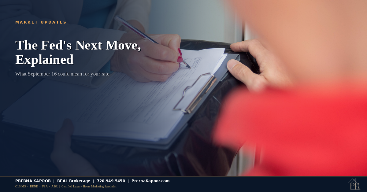 Mortgage Rates Just Stopped Falling. Here’s Why the Fed’s September 16 Decision Matters More Than the Weekly Number.
