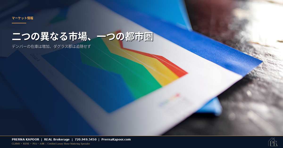 2026年8月のデンバー・コロラド不動産市場データを示すチャートのイメージ