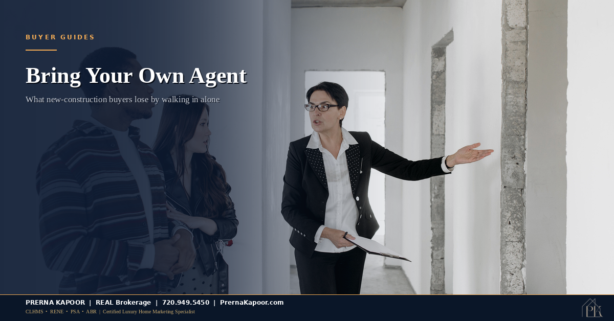 Walking Into a Colorado Builder’s Model Home Without Your Own Agent? Here’s What That Actually Costs You