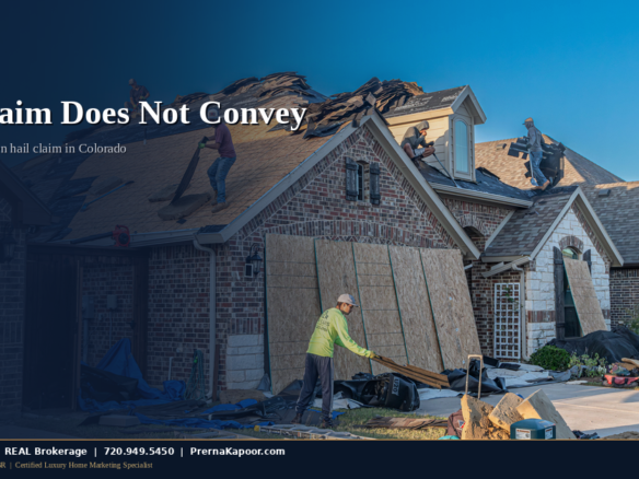 Asphalt shingle roof on a Colorado home, illustrating what sellers should know about listing a house with an open hail insurance claim