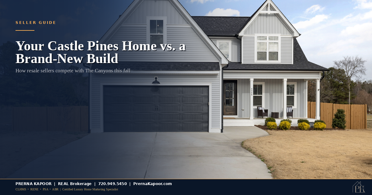 How to Sell a Castle Pines Resale When The Canyons Has New Homes Ready Now