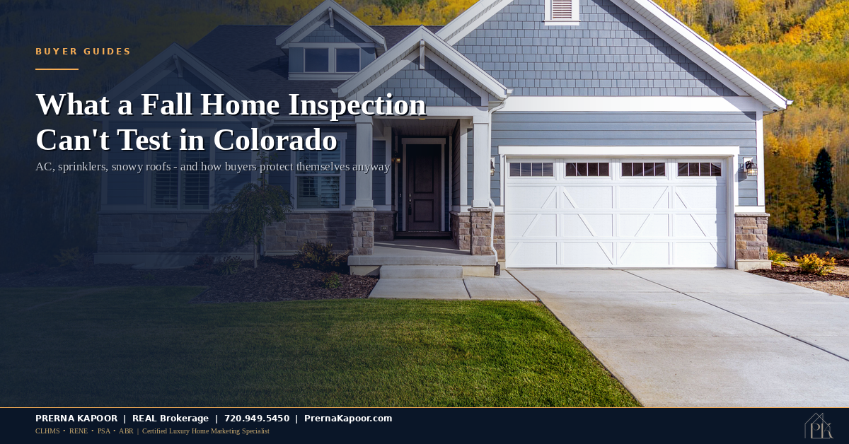 Buying a Colorado Home This Fall? Your Inspector Probably Won’t Test the AC. Here’s What to Do About It.