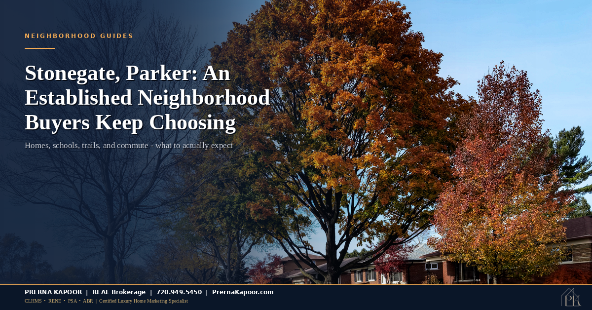 Stonegate in Parker Doesn’t Feel New Anymore. That’s Exactly Why Buyers Want It.