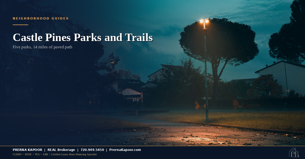 Castle Pines Parks and Trails: Five Parks, 14 Miles of Paved Path and Who Maintains Them