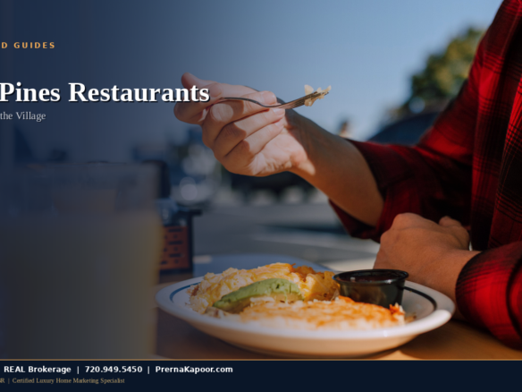 Cafe and restaurant dining near Castle Pines, Colorado