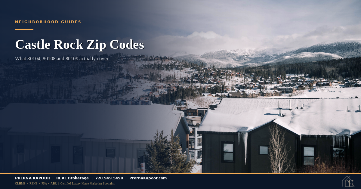 Castle Rock Zip Code Guide: What 80104, 80108 and 80109 Actually Cover
