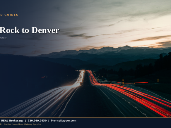 Highway toward Castle Rock and Denver, Colorado