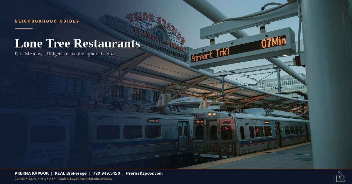 Lone Tree Restaurants: Where Dining Clusters Around Park Meadows and RidgeGate