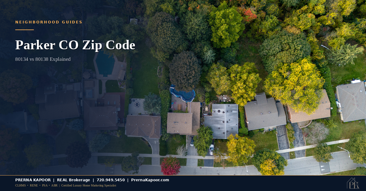 Parker CO Zip Code: 80134 vs 80138 and What Your Address Really Tells You