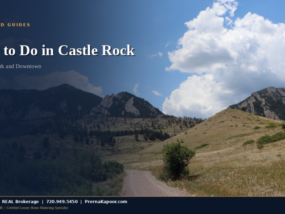 Open space and trail scene near Castle Rock, Colorado