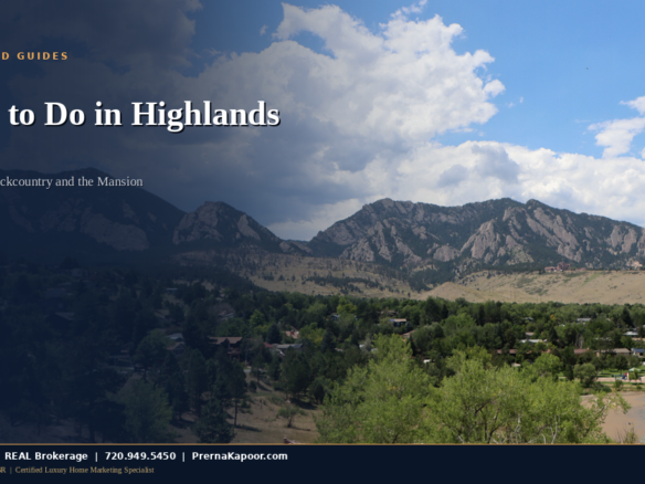 Park and trail scene in Highlands Ranch, Colorado